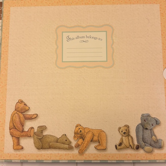12 x 12 Teddy Bears Frame a name scrapbook photo album - Picture 3 of 5